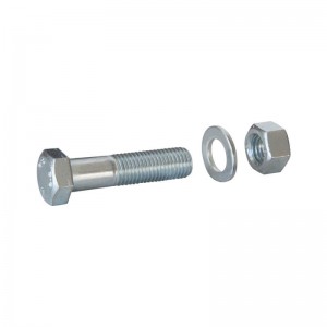 hex bolt, nut and washer for  flange connection